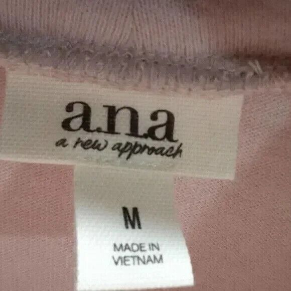 ana top women's size medium peach long sleeve NEW * - Picture 6 of 6